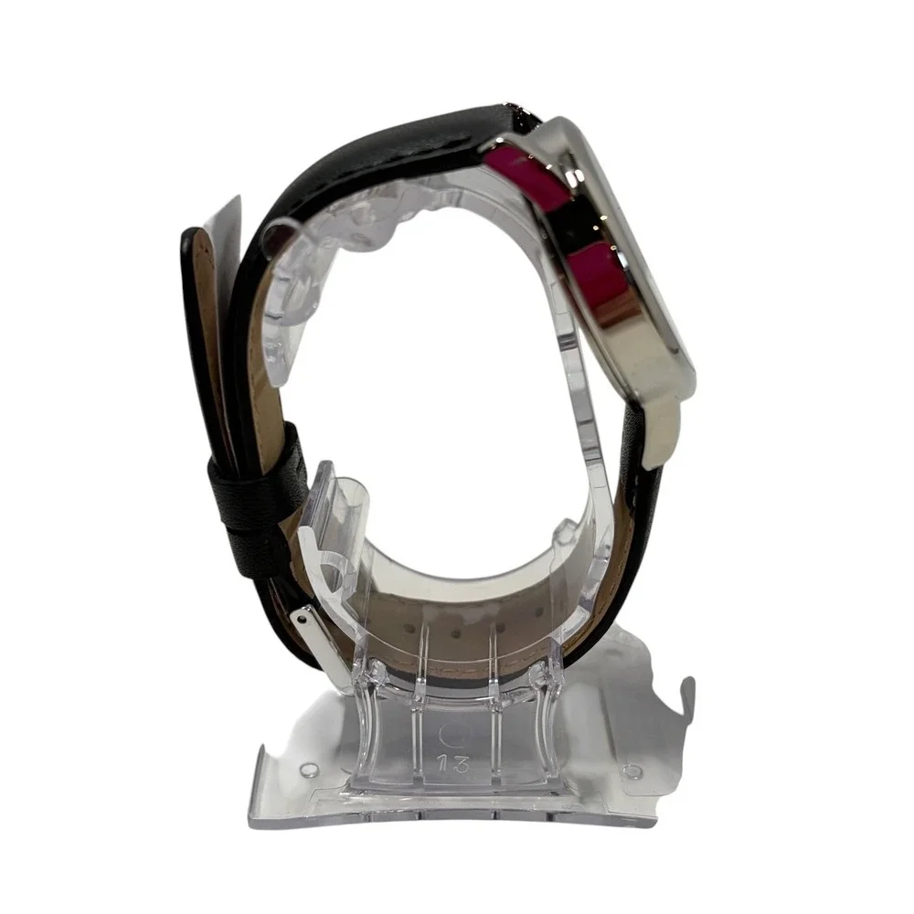 Timex Easy Reader Watch 35mm Silver White Black‎ Leather Indiglo T2H281 9J